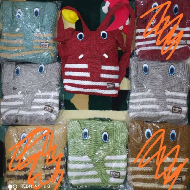 Tas Rajut anak ransel gajah