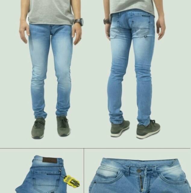 Celana Jeans Cowok Skinny Stretch CMJEE