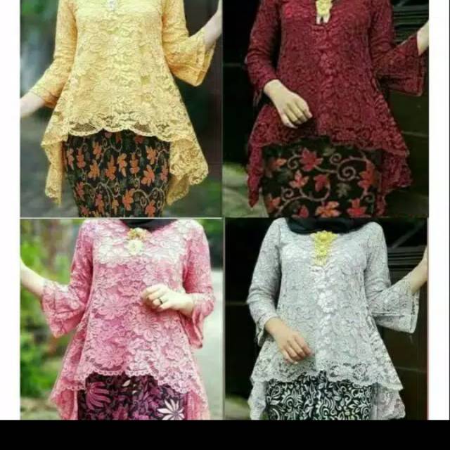 Jual Atasan Kebaya Brokat Atasan Kebaya Rinjani Kebaya Rinjani