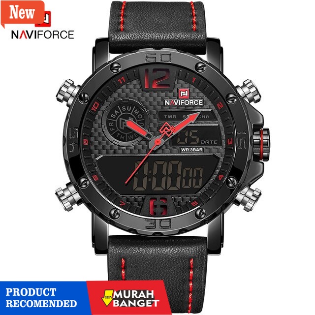 Jam pria analog terbaik- PROMO JAM TANGAN PRIA ORIGINAL ANTI AIR WATERPROOF WATER RESISTANT NAVIFORC
