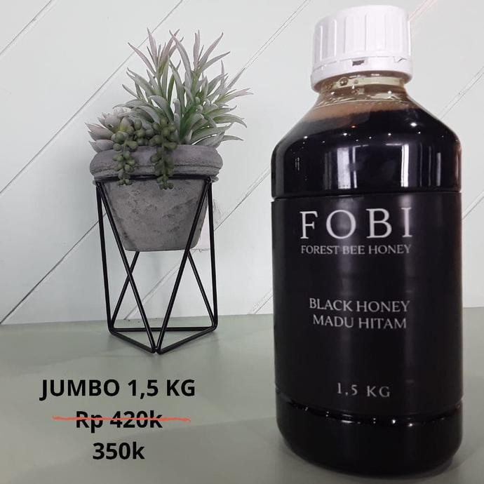 

1,5 Kg Premium Fobi Black Honey (Madu Hitam - Pahit) Asli Murni 100% Heraproject456