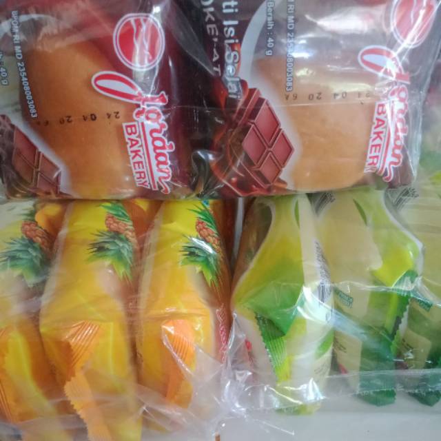 Jordan roti isi cokelat / nanas / durian-1