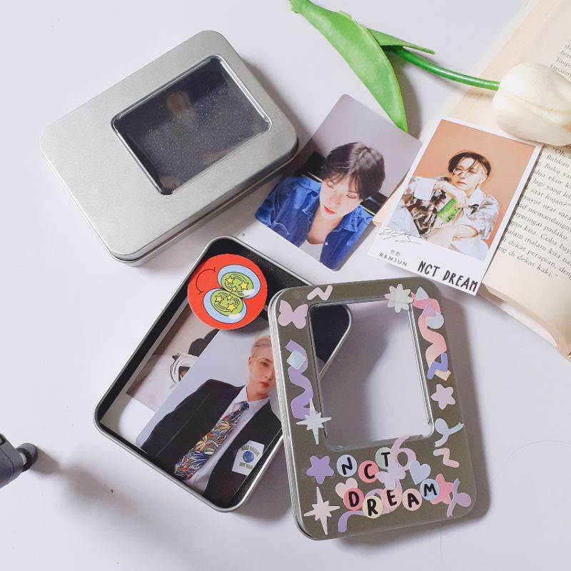 BIG TIN CASE DECO CUSTOM TEMPAT SIMPAN PHOTOCARD/TEMPAT FLASDISK KPOP TERMURAH