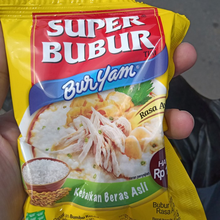 

Buryam Super Bubur Ayam Instan isi 1 renteng 10 bungkus