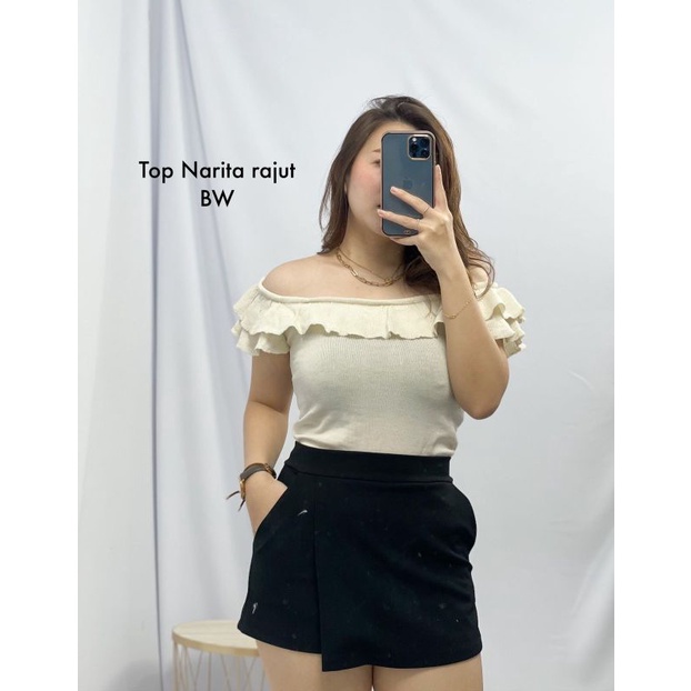 MDLV ~ TOP NARITA RAJUT ATASAN RAJUT PAKAIAN RAJUT BAJU RAJUT GOOD QUALITY FASHION WANITA