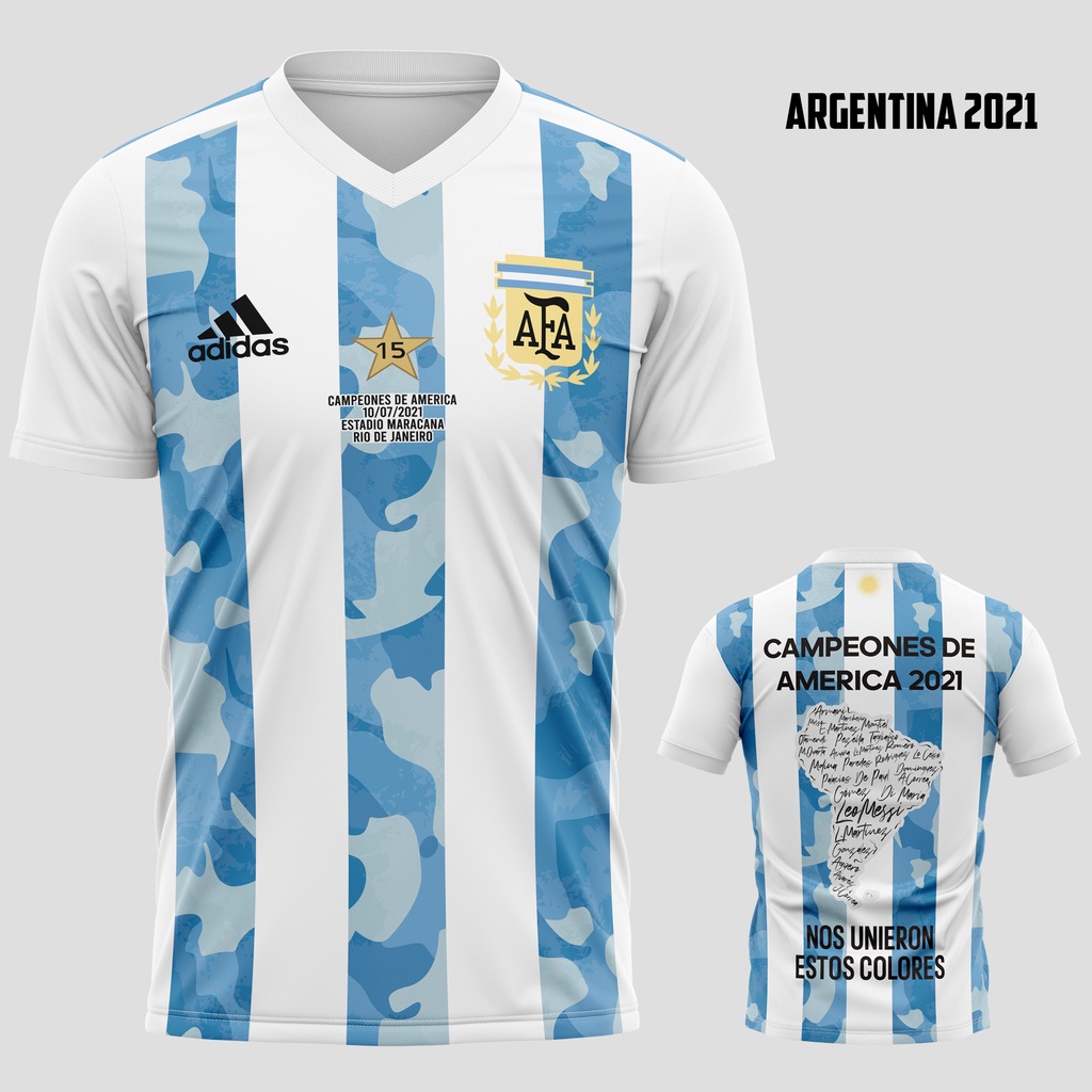 Jersey Bola FULLPRINT ARGENTINA 2021 / Baju Bola / Jersey Sepak Bola / Jersey Bola Terbaru / New Sea