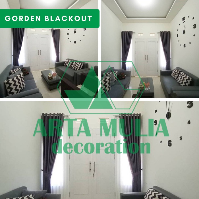 Gorden Rumah Hordeng Minimalis Polos Gordyn Jendela Motif Bunga