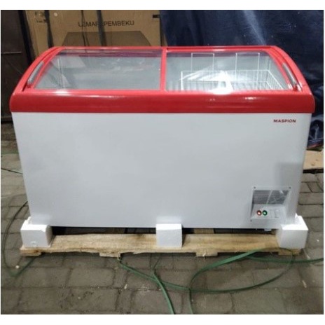 Maspion Chest Freezer Box Sliding Glass 400L Uchida UFH-400C UFH 400C