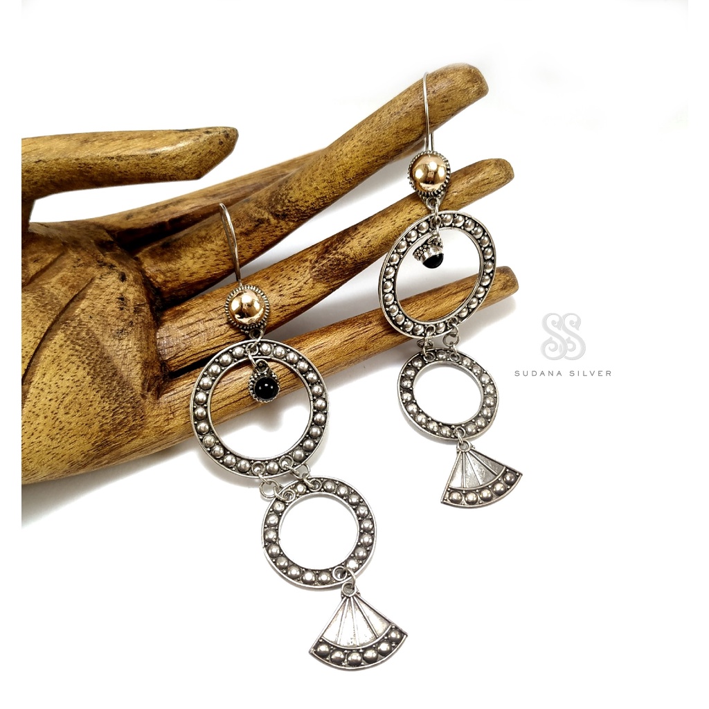 Anting Perak Ring Panjang Silver 925 Handmade Bali