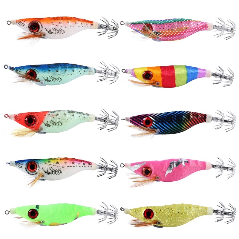 Sougayilang 10 cm/10g Gurita Udang Umpan Fishing Lure Desain Bercahaya Memancing Umpan Untuk Memancing Di Luar Ruangan