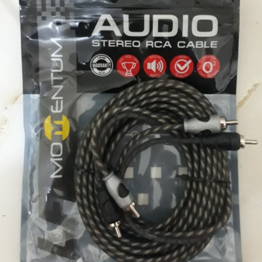 Kabel RCA Momentum Type LF / RCA Momentum Hitam