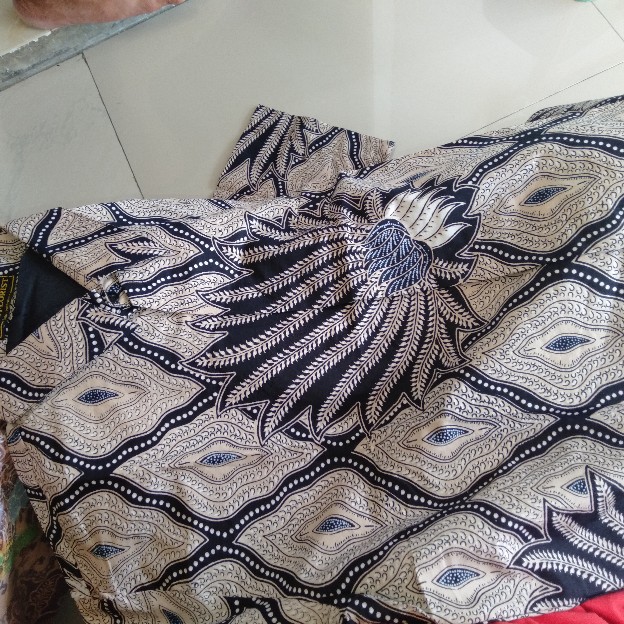 Pari Mocca Pendek Kemeja Batik Pria Full Furing Katun Sragenan