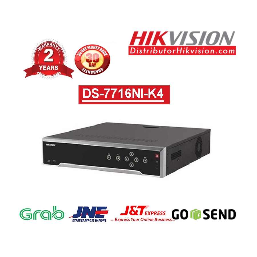 NVR 16CH HIKVISION DS-7616NI-E2/16P NVR 16 CHANNEL HIKVISION POE RESMI