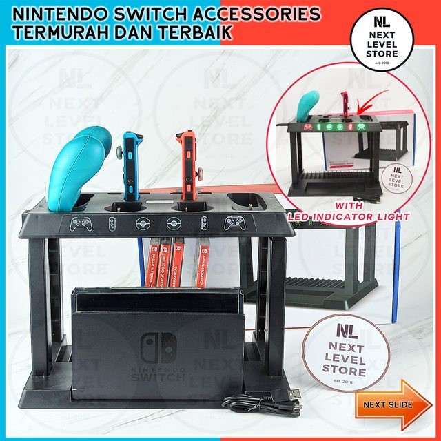 iPlay Multi-Function Charging Storage Stand Nintendo Switch All-in-One