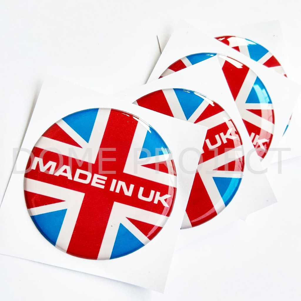 STIKER MOTOR TIMBUL EMBLEM MADE IN UK Aksesoris Motor Emblem AKSESORIS SEPEDA MOTOR