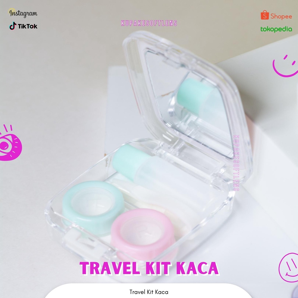 KUPAKESOFTLENS Travel Kit Kotak Kaca