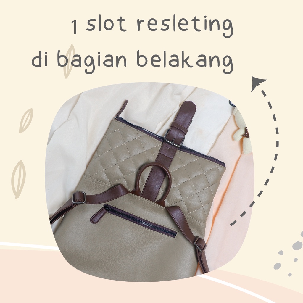 Tas Ransel Kulit Sintetis Tavisha Bag By Chessy