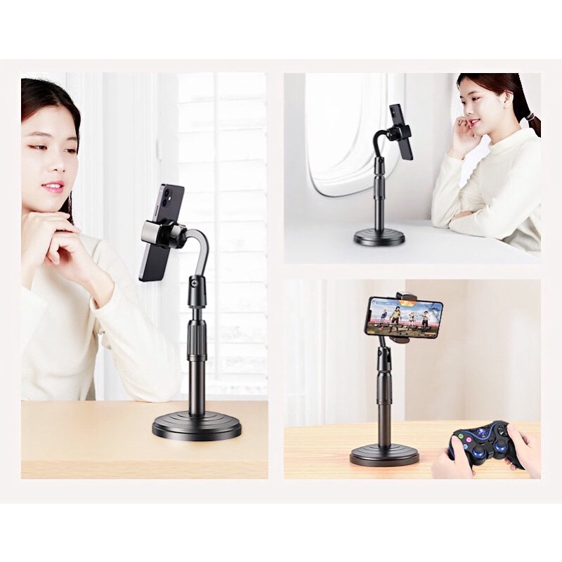 Stand Holder HP Handphone Penyangga Broadcasting Putar 360 Desktop HD25