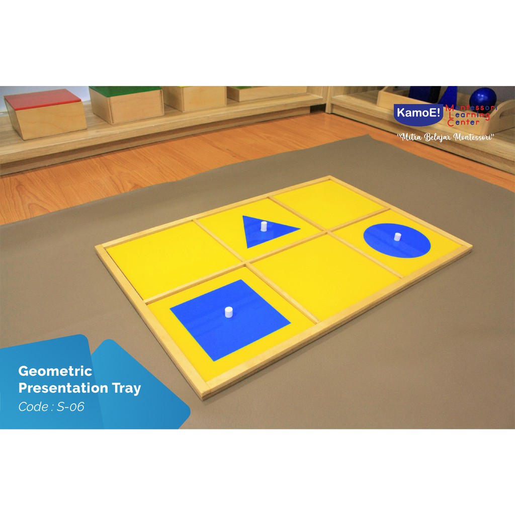 

Geometric Presentation tray Montessori Material
