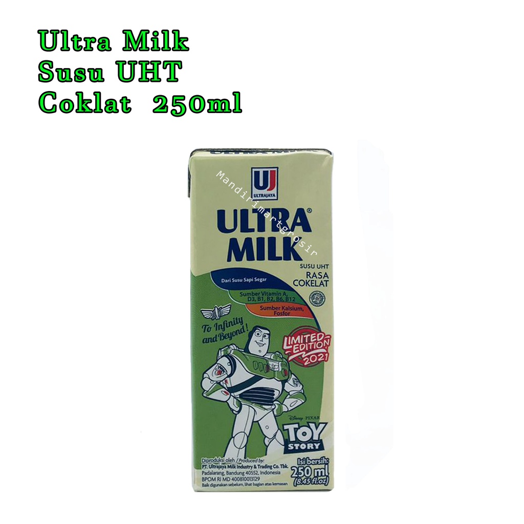 Susu * Susu ultra * UHT / Putih * Coklat * Stroberi * 250ml