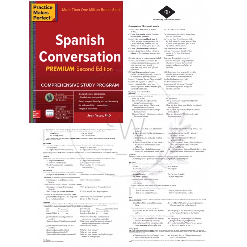 [ENGLISH] BUKU PRACTICE MAKES PERFECT COMPLETE SPANISH - ALL IN ONE - GRAMMAR - INTERMEDIATE - ADVANCED - CONVERSATION - VERB TENSES - BASIC - VOCABULARY [ORIGINAL]