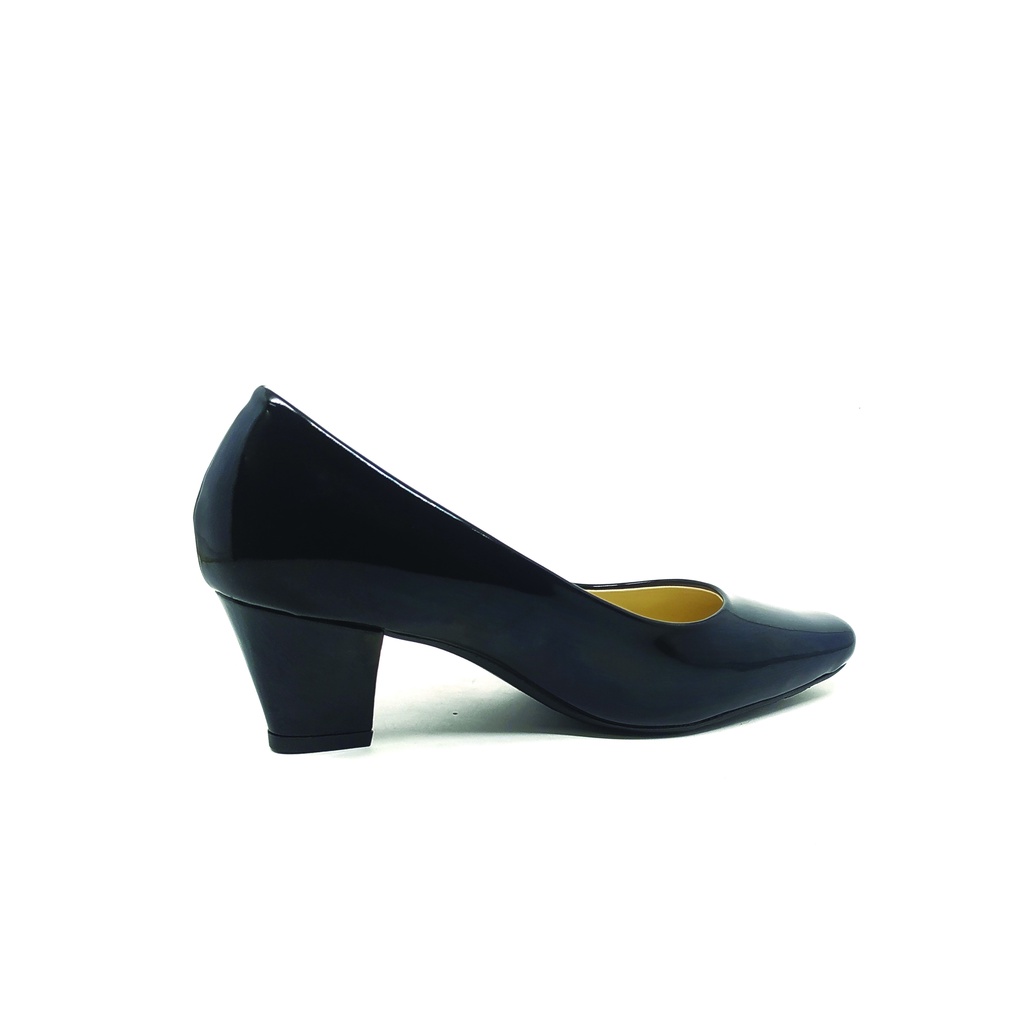 Workswell Sepatu Kerja Wanita Medium Heels 5cm Kode RTL2 Hitam Glosy