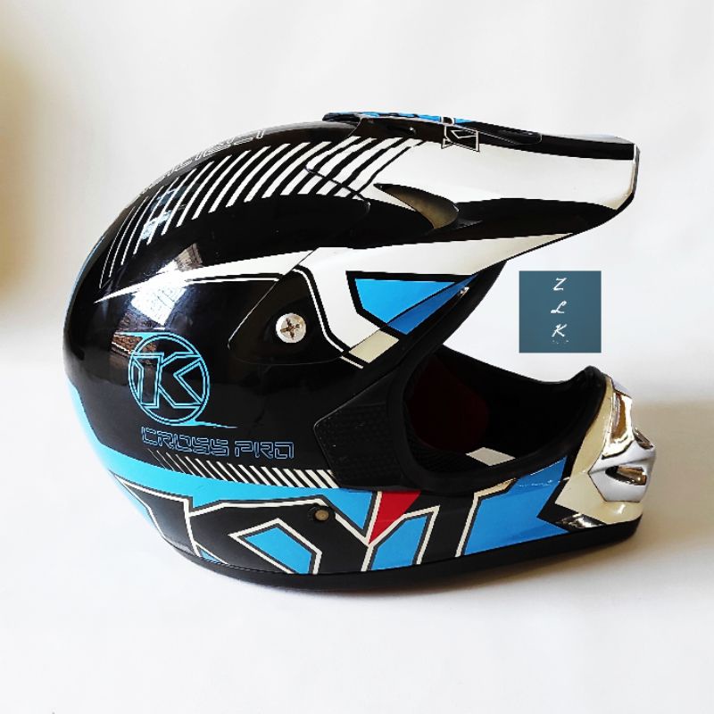 Jual Helm KYT Cross Blue Shopee Indonesia