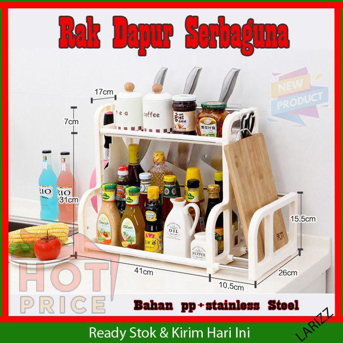 Rak  Dapur Serbaguna Rak  Bumbu  Rak  Pisau Bahan Plastik  PP 