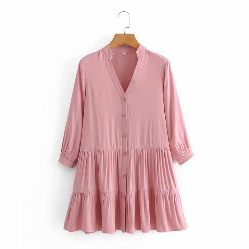 Dress Import Korea V neck