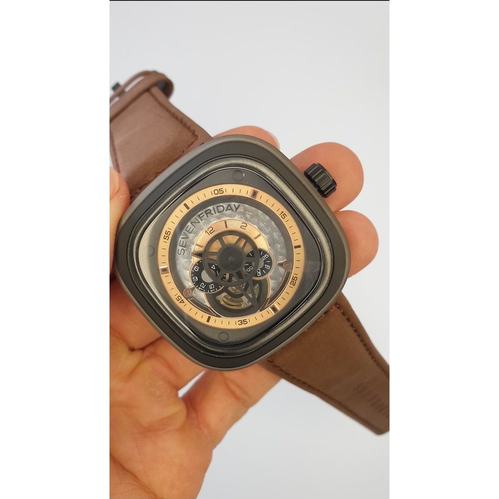 Jam Tangan Seven Friday 7F P2B /01 No Box VIP Clone Mirror
