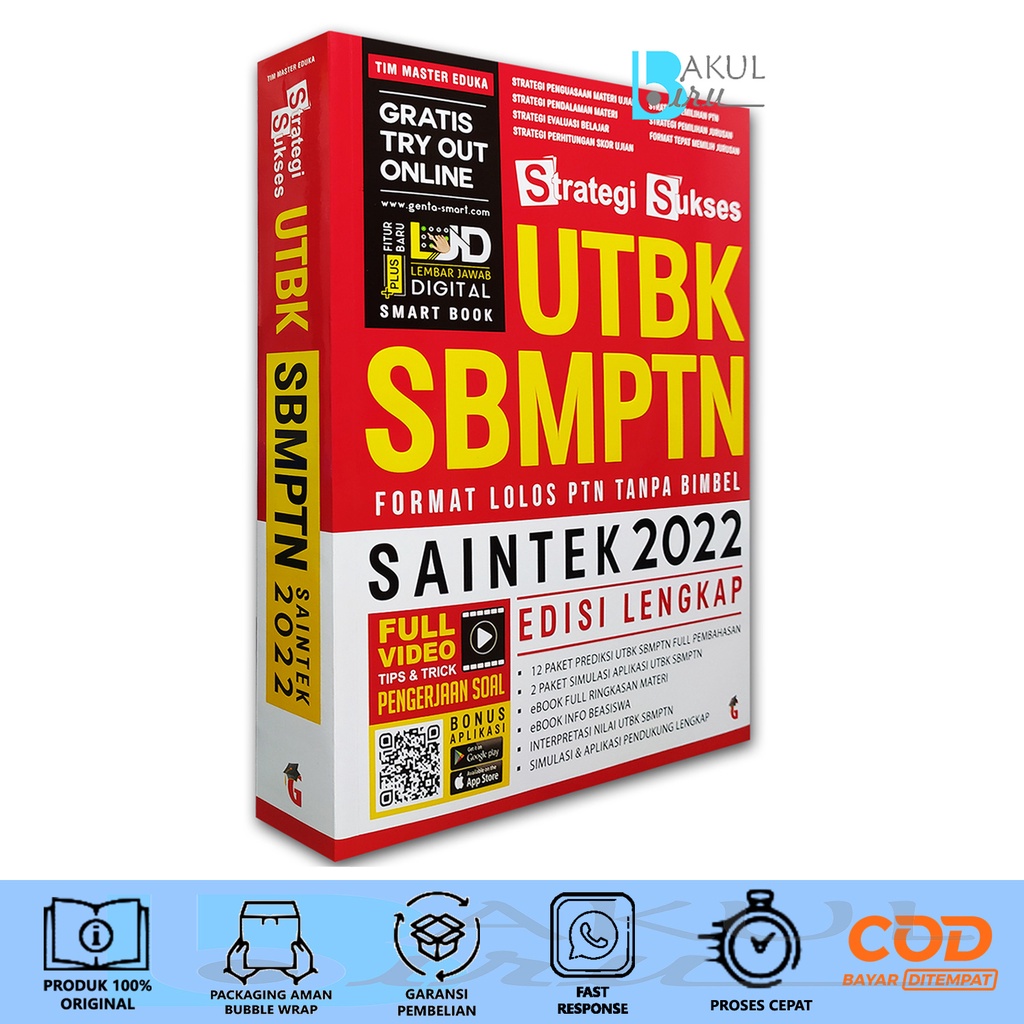 Jual Buku Sbmptn Saintek Buku Utbk Saintek Strategi Sukses Utbk