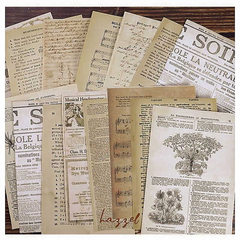

Vintage Paper P29 • Hazzel Kertas Background Besar for Journaling A5 Big Old Retro untuk Journal Bujo