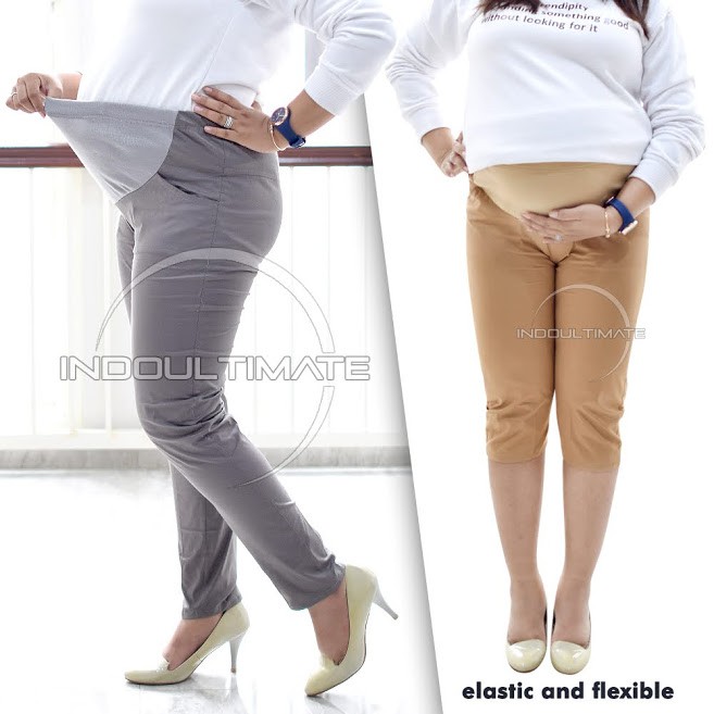 Celana Hamil Panjang 7/8 Kain Katun celana kerja Kantor Hamil CH-02 leging pakaian hamil baju hamil