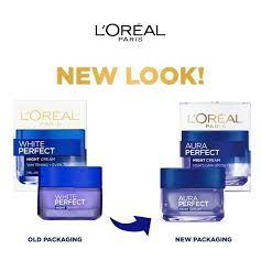 LOREAL White Perfect clinical ( kemasan baru Aura perfect Clinical )50ml DAY NIGHT CREAM exp2024