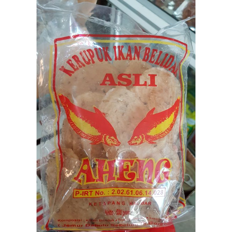 

Kerupuk Ikan Belidak AHENG 500gr dari Ketapang