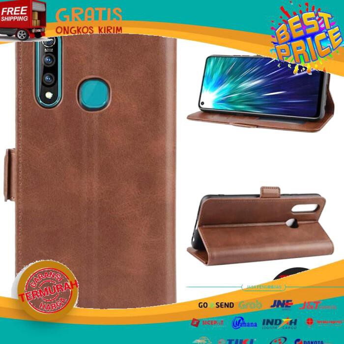 CASING HP VIVO Z1PRO Z1 PRO FLIP WALLET DOMPET KULIT LEATHER COVER CASE CASING BAYAR COD