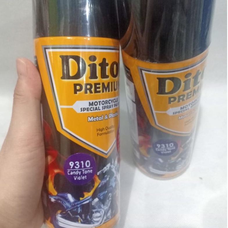 DITON Premium Pilok Pilox Cat Semprot - 9310 Candytone Violet Candy Tone Ungu / Transparan (400cc)