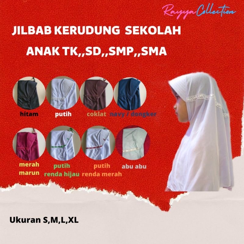 Jilbab Serut Sekolah