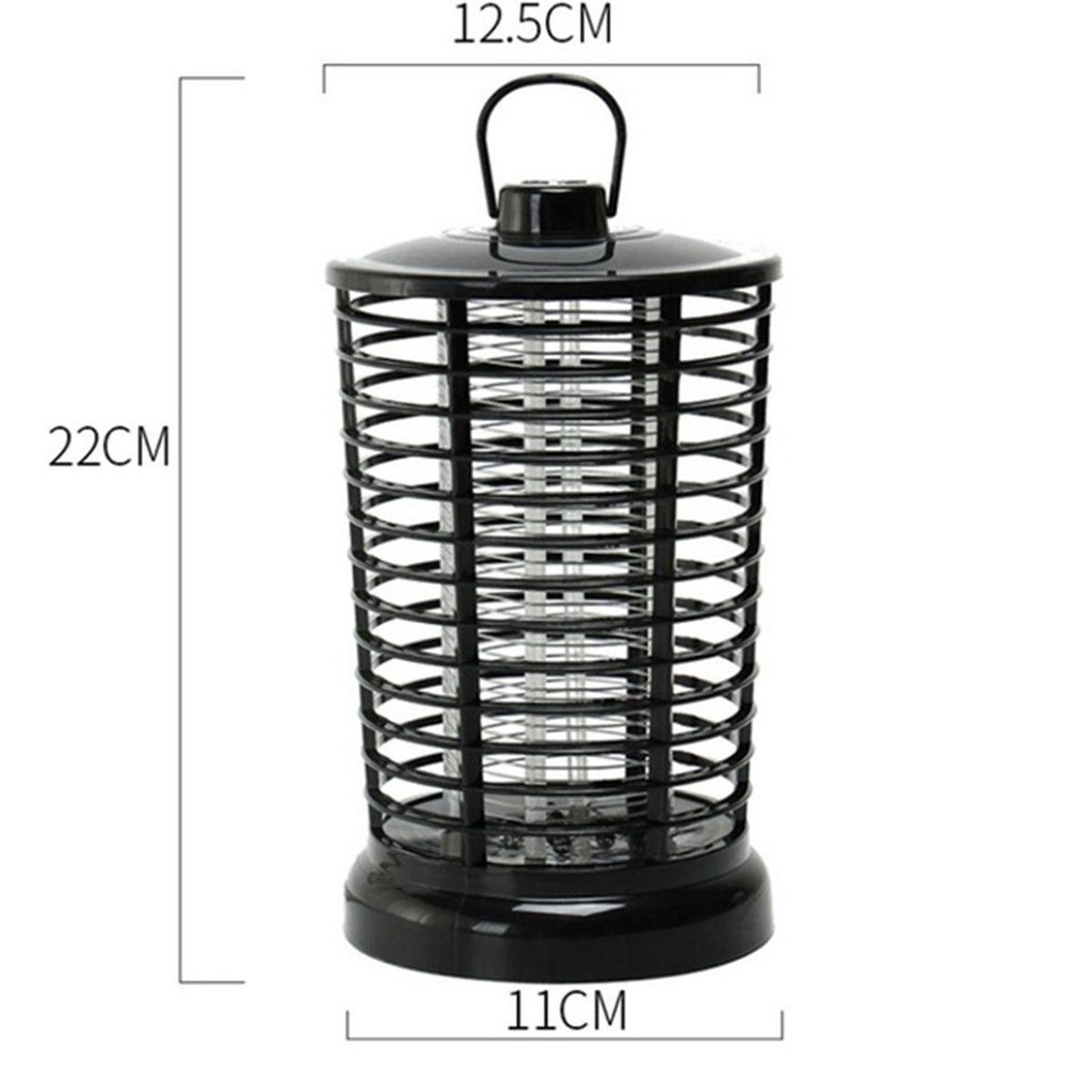 [Elegan] Mosquito Killer Lamp Portable Black UV Night Light Fly Bug Serangga Elektrik Zapper Trap Anti Nyamuk