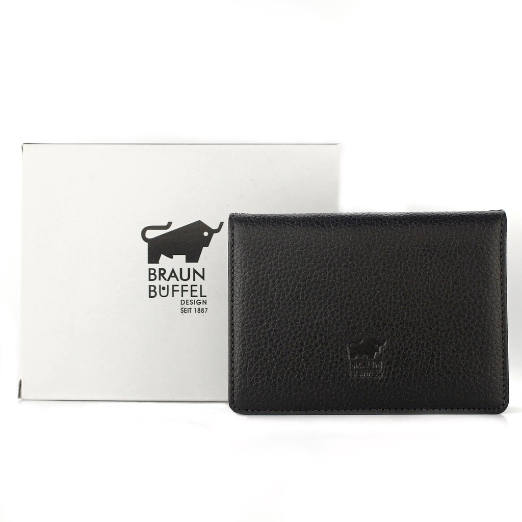 TOKOKOE - Dompet Kartu Pria Wanita Bahan Kulit Sapi Asli - BB CC01 Black