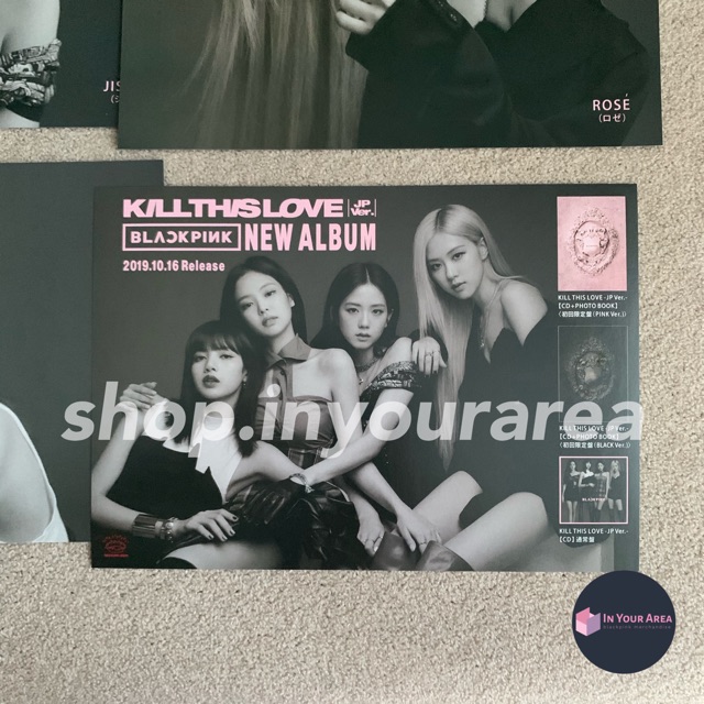 [RARE ITEM] Blackpink Kill This Love Japan Flyer (HMV Benefit)