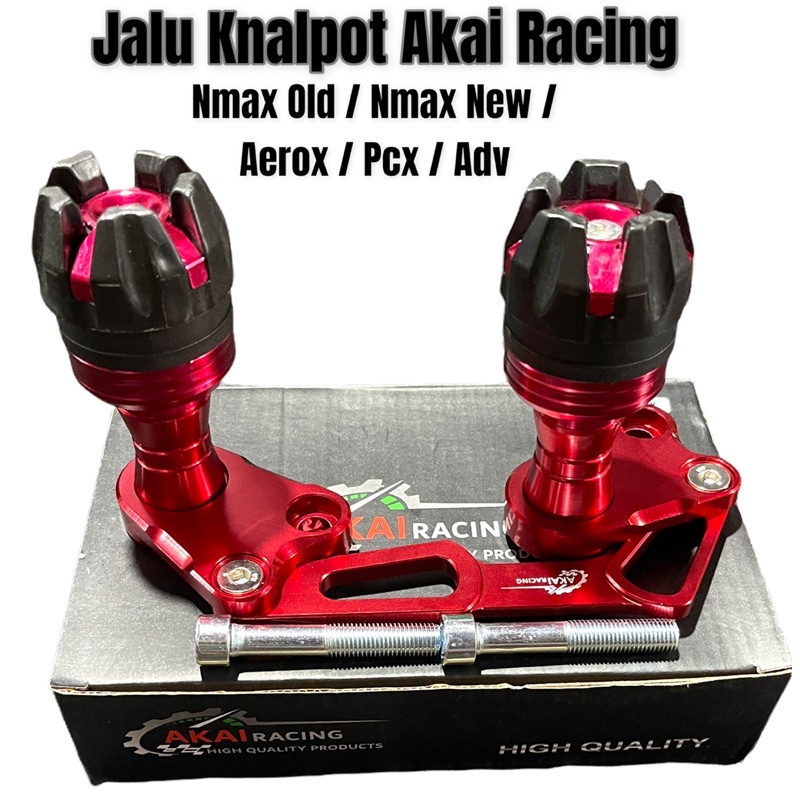 Jalu Knalpot Nmax Aerox Lexi Vario 150 Pcx 150 Pcx 160 Adv 150 Akai Racing Kualitas Terbaik