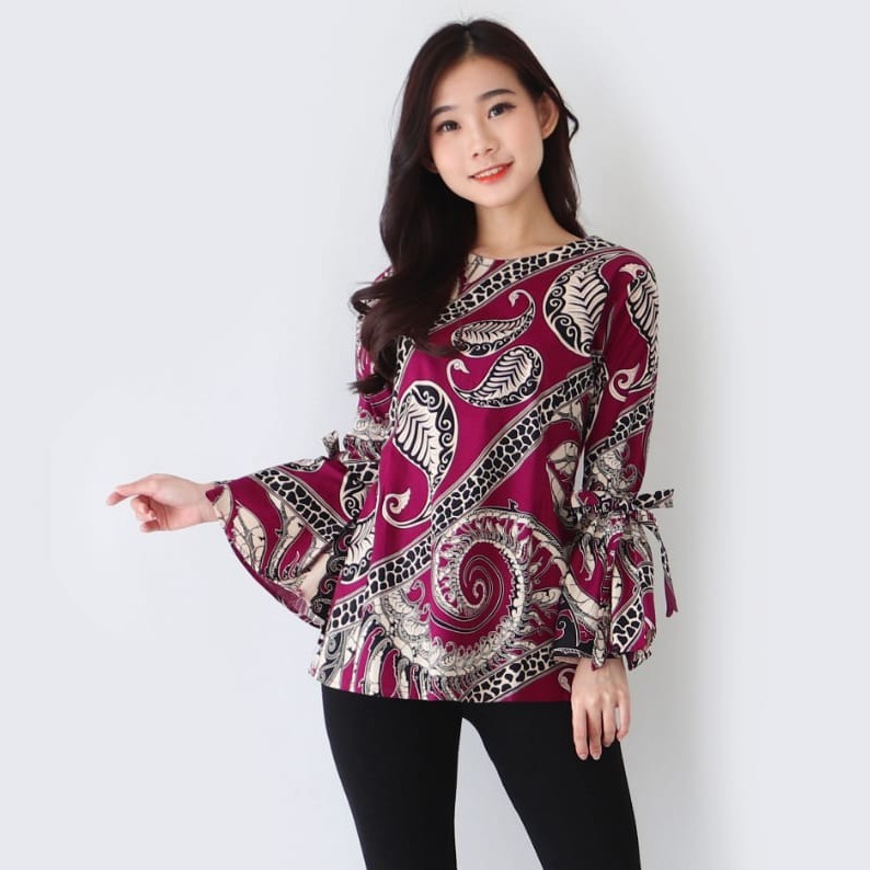 Batik wanita - Atasan blouse batik wanita fashion 482