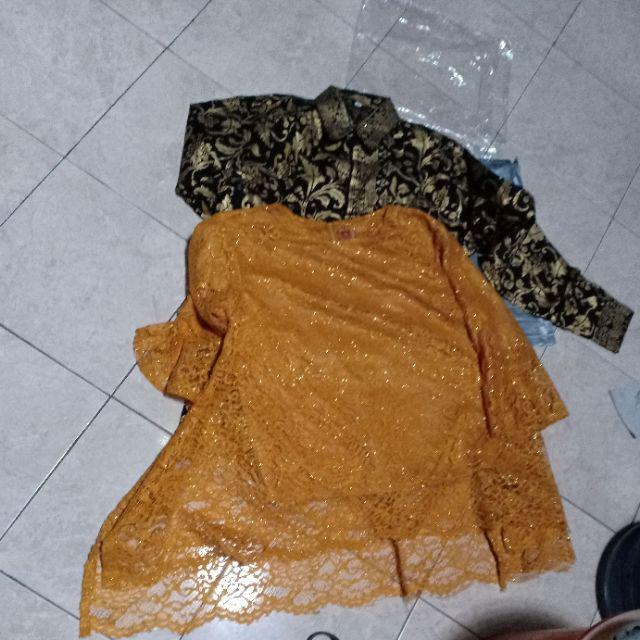 Couple Waka Brokat Baju Wanita Murah Kekinian Grosir Cewek Bts Exo Maron / Navy / Tosca Fit To L Xl