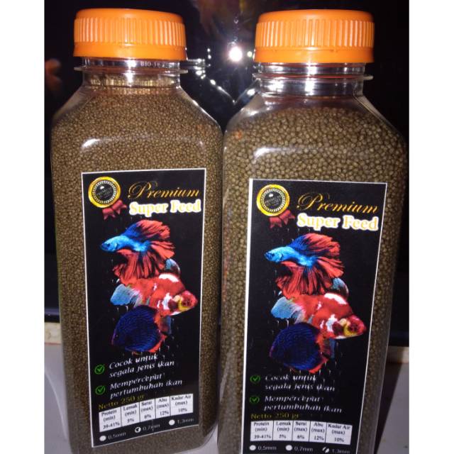 

Pakan ikan premium super feed