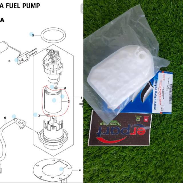Filter fuel pump GSX 150 saringan bensin bandit cbr 150