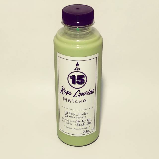 

Matcha latte ukuran 250ml