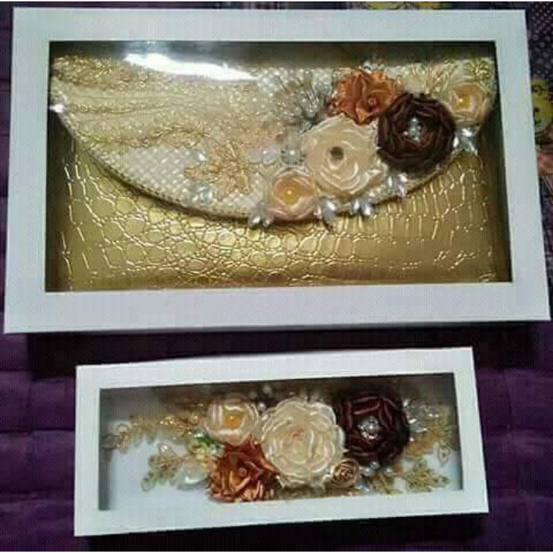

box mika frame 30*20*2/paperbox custom packing souvenir serbaguna