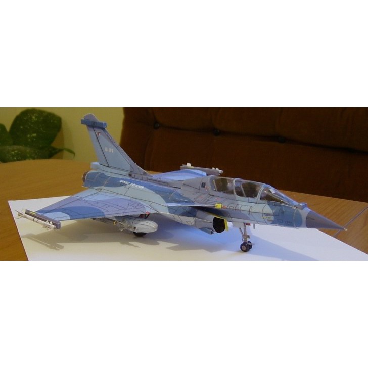 DIY Miniatur Papercraft Pesawat Tempur Rafale B