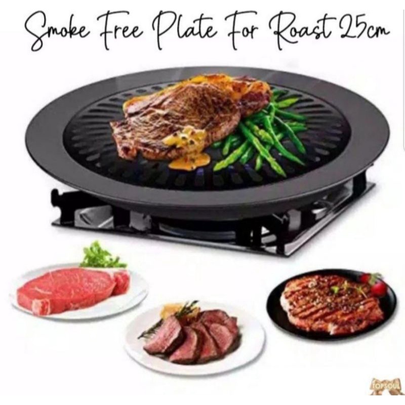 grill plate grill bulat panggangan bbq